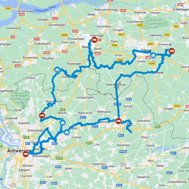 Itinéraire circulaire à vélo de Turnhout